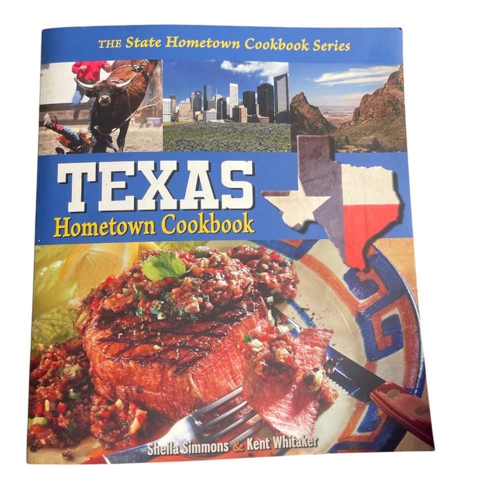 Texas Hometown Cookbook with Vibrant Cover